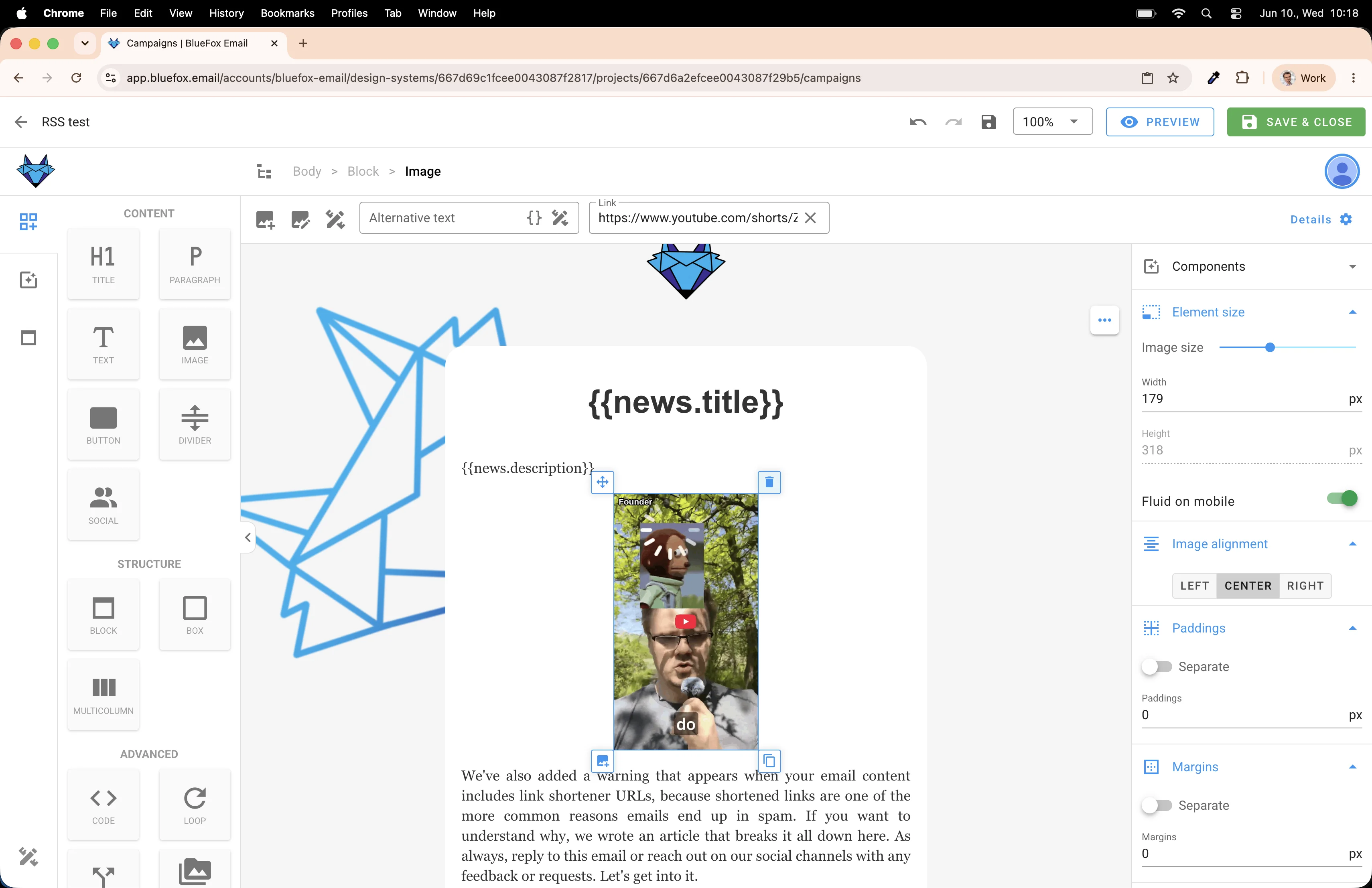 Merge tags are used