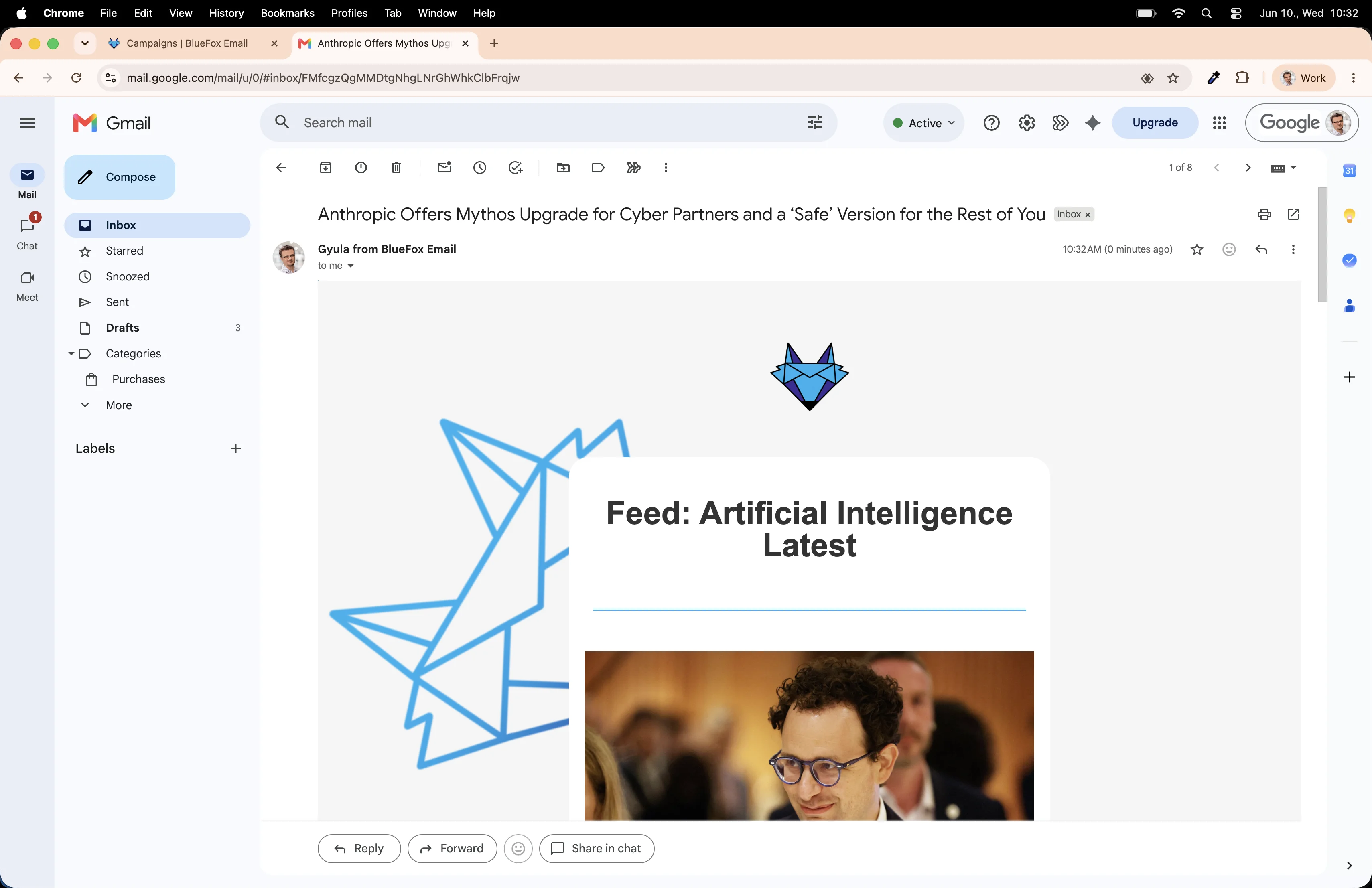 Check it again in inbox