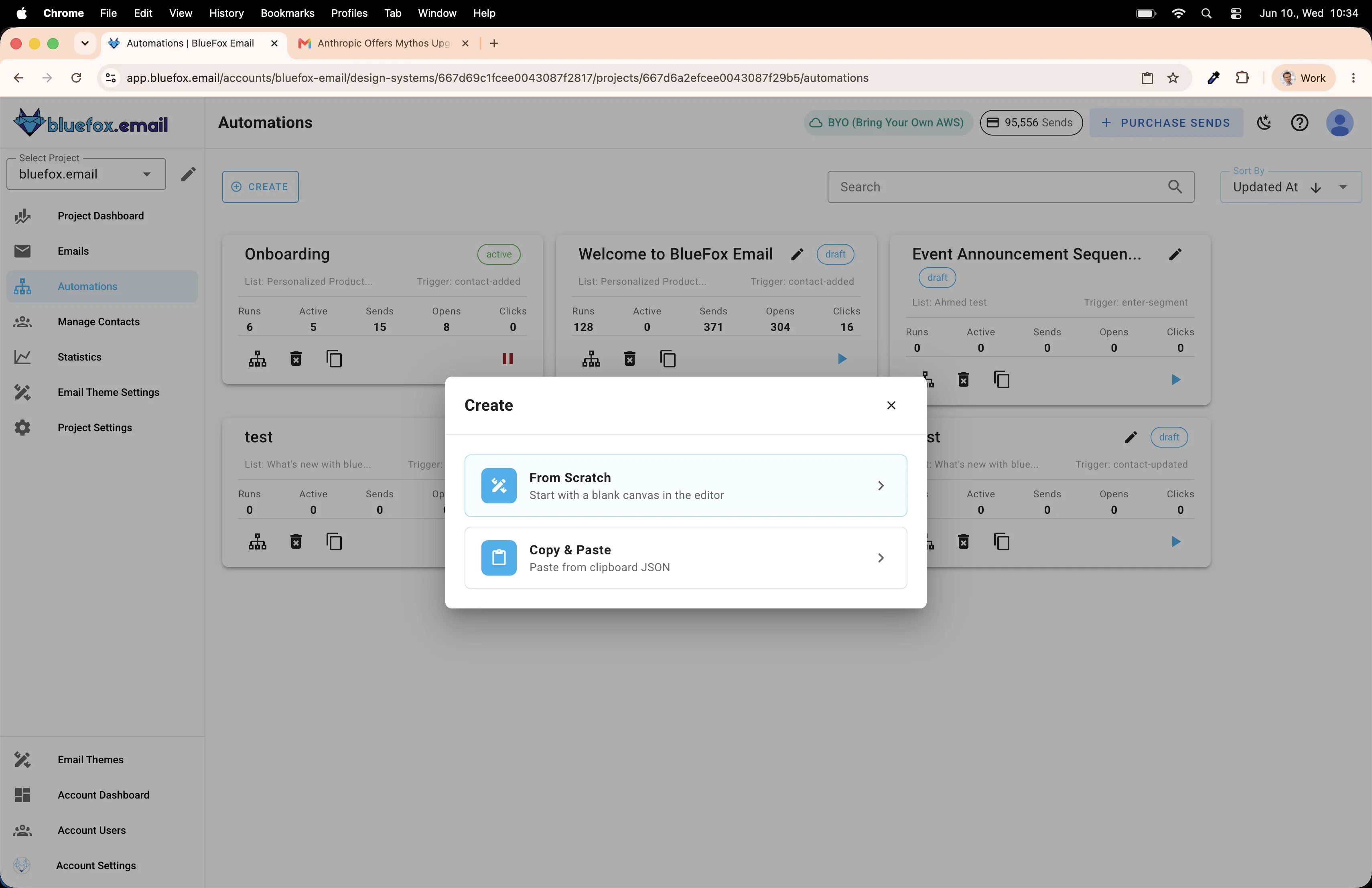 Create automation from scratch