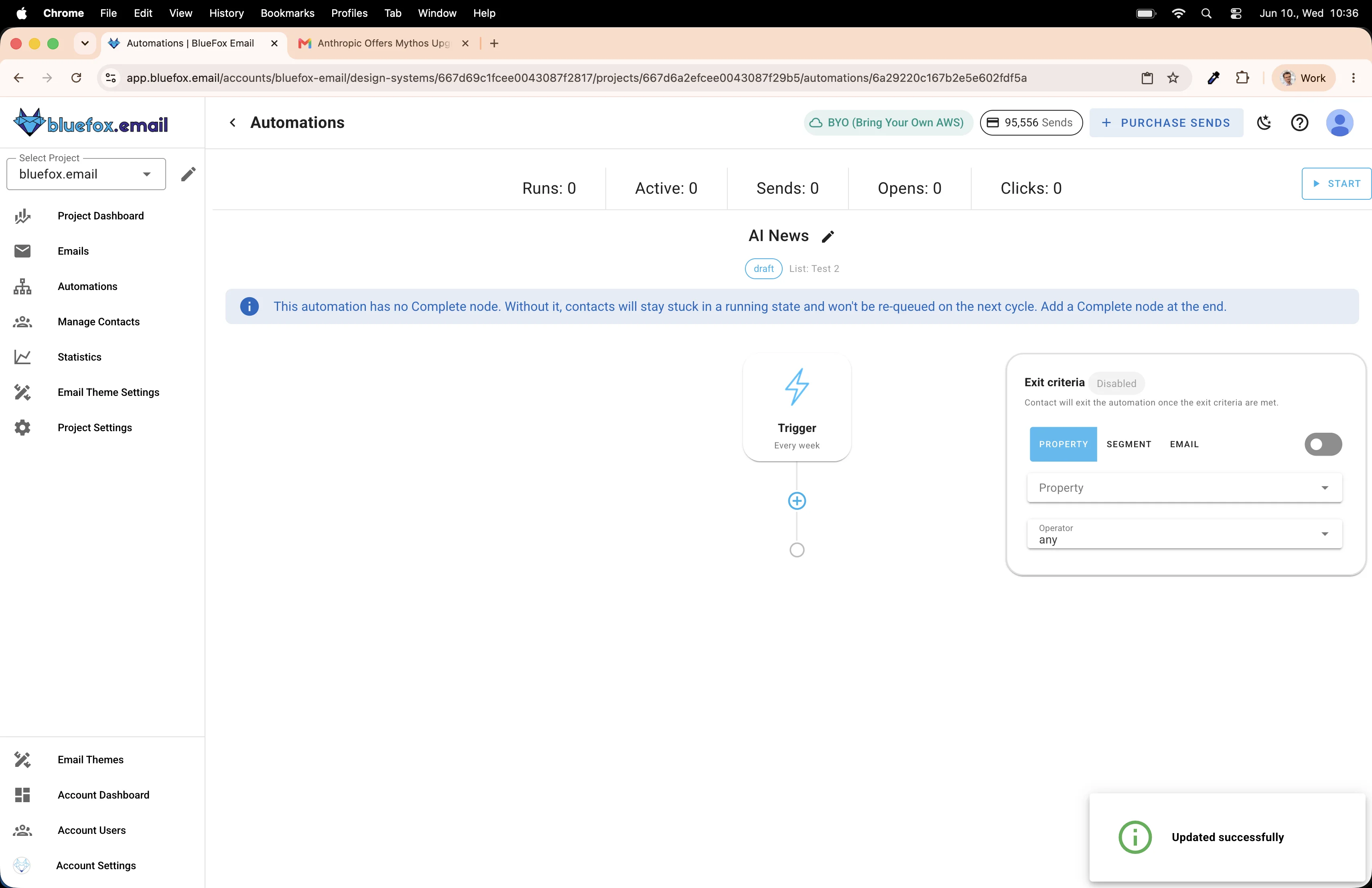 Automation editor click plus