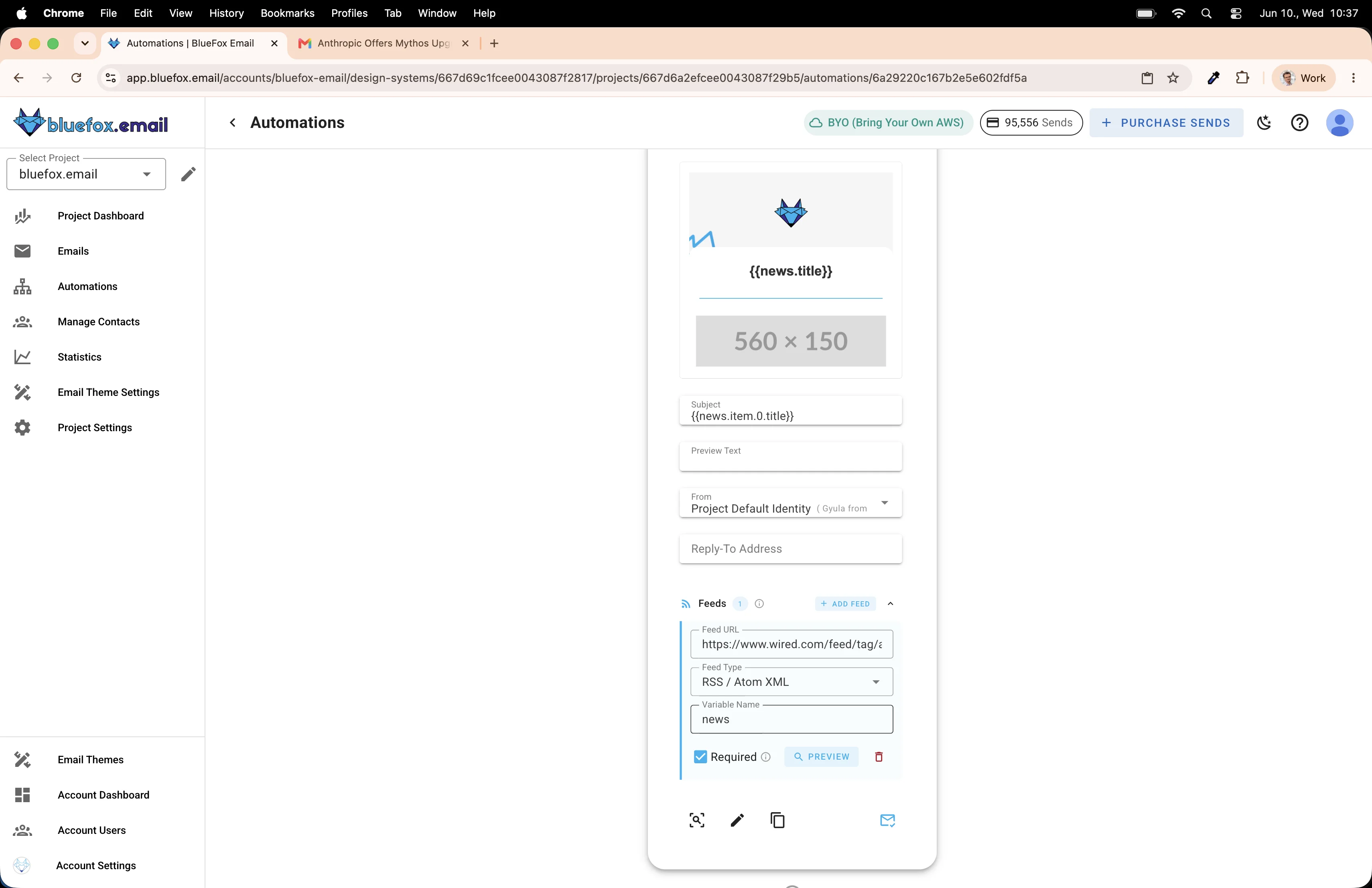 Automation editor feed is copied