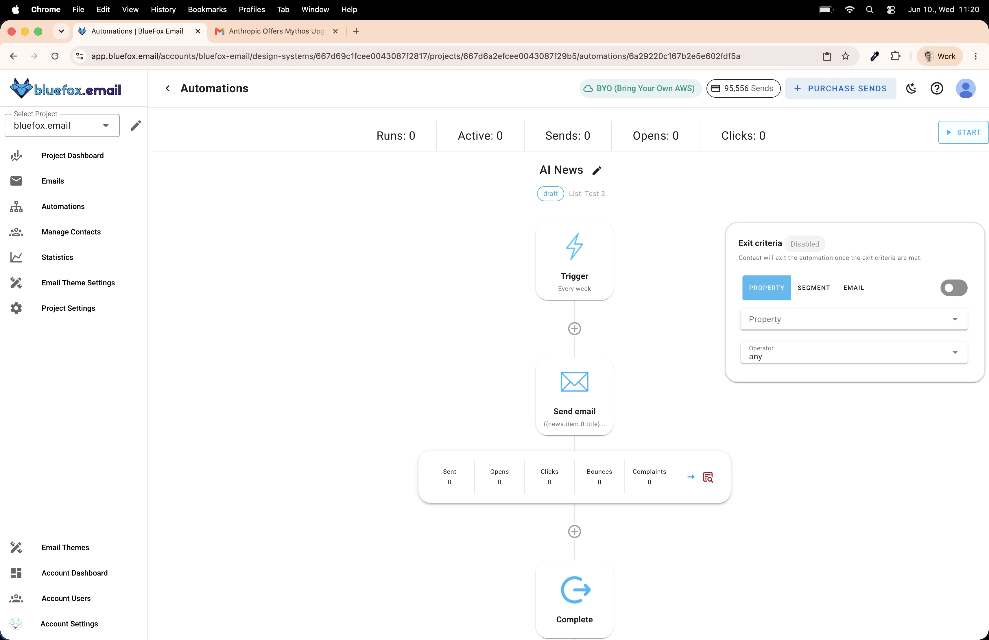 Start the automation