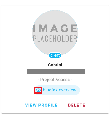 bluefox email client access level label