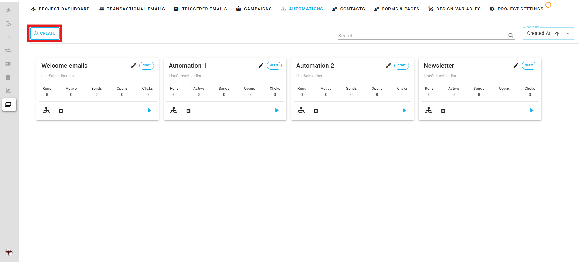 Automation creation form Icon