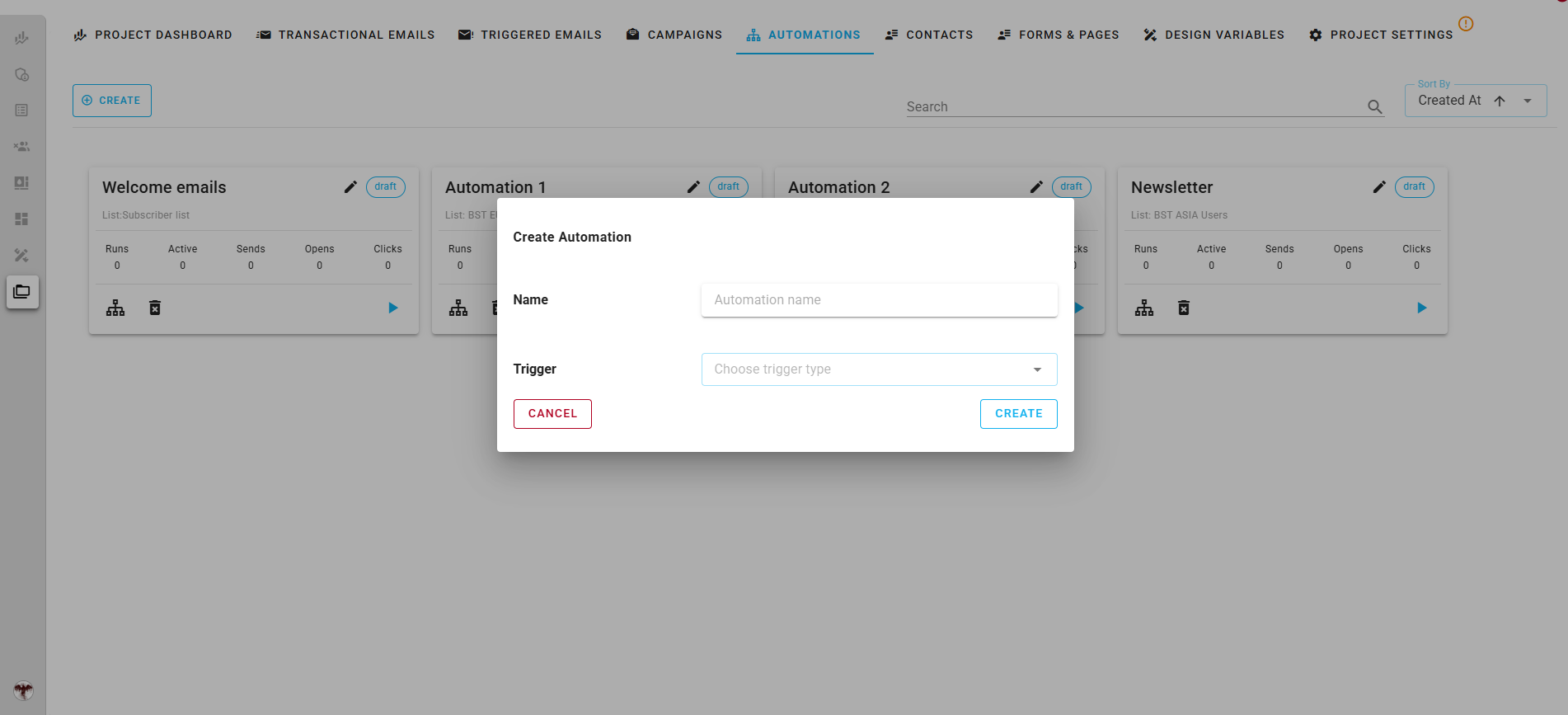 Automation creation form Icon
