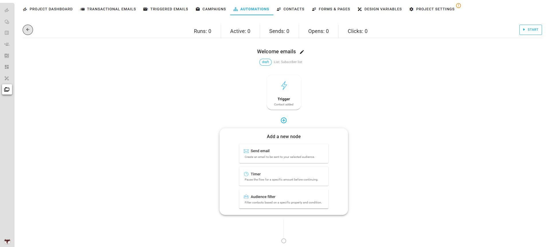 Automation node creation form Icon