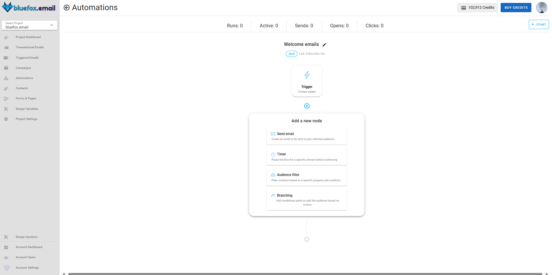 Automation node creation form Icon