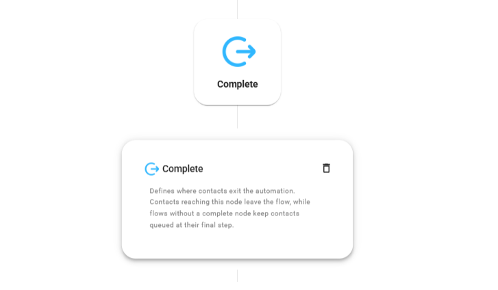 Automation node complete card Icon