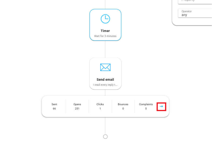 Automation node send card Icon