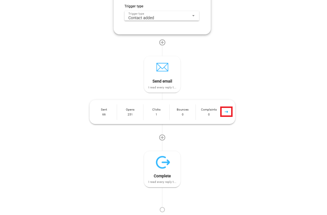Automation node send card Icon