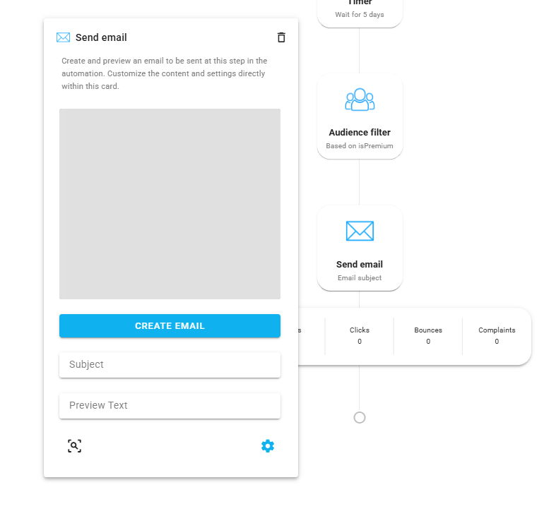Automation node send card Icon