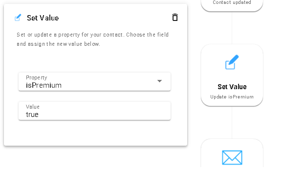Automation node set value card Icon