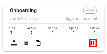 Automation pause button Icon