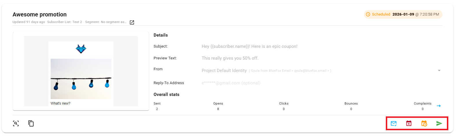 Campaign - scheduled.
