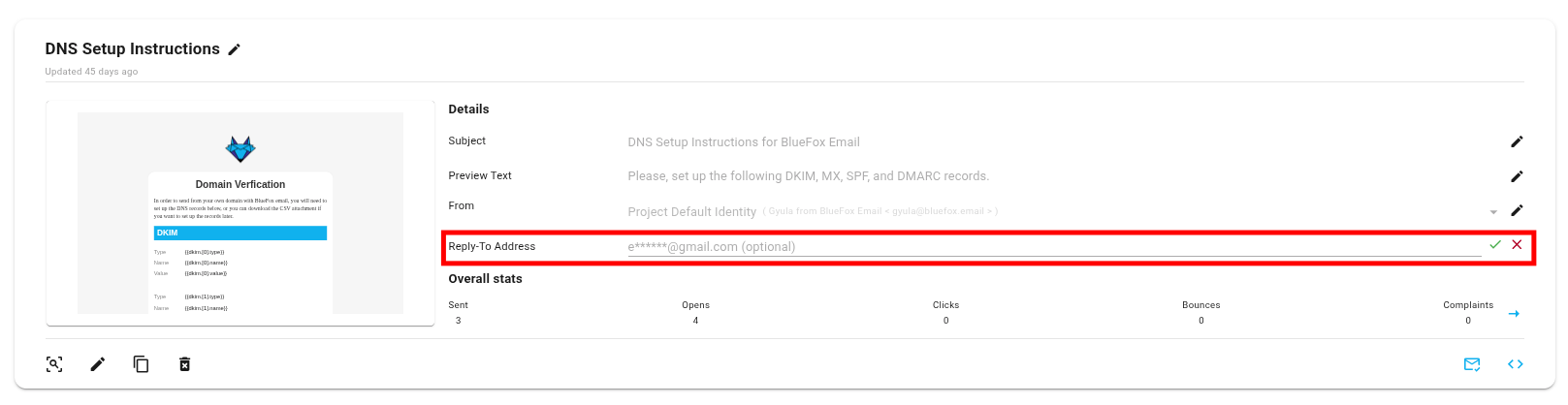 Reply-To Email Field
