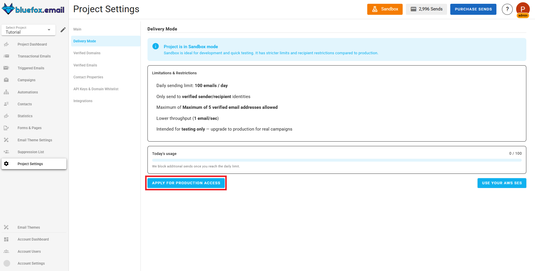 Request Production Access